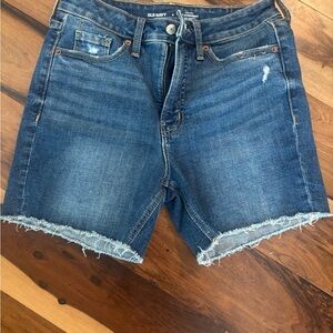 Old Navy Women's Distressed Blue Jean Shorts
